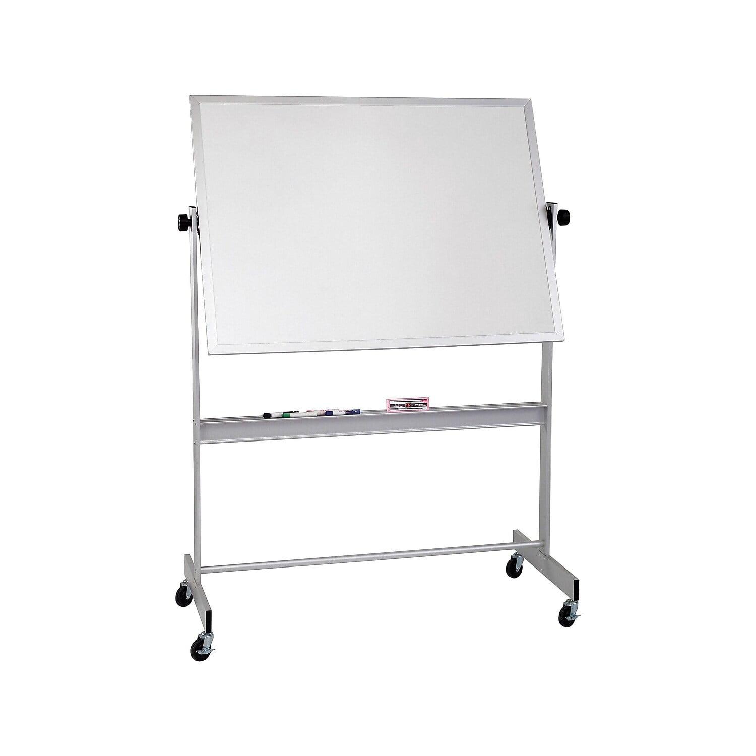 Best-Rite Deluxe Porcelain Dry-Erase Whiteboard Anodized Aluminum Frame 5' x 4' (668AF-DD)