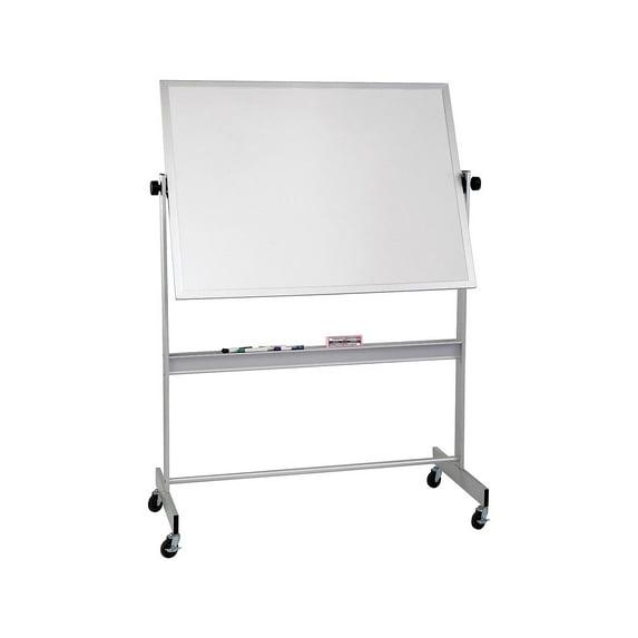 Best-Rite Deluxe Porcelain Dry-Erase Whiteboard Anodized Aluminum Frame 5' x 4' (668AF-DD)