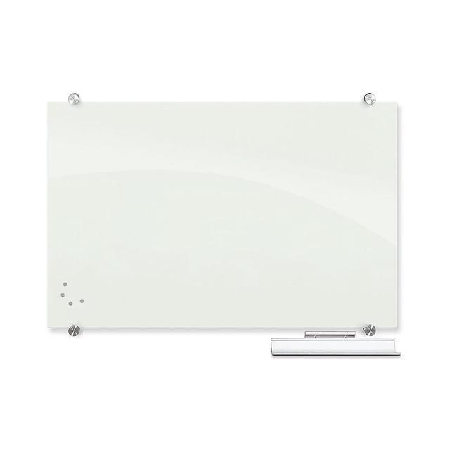 MooreCo Visionary Magnetic Wall Mounted Glass Dry Erase Board