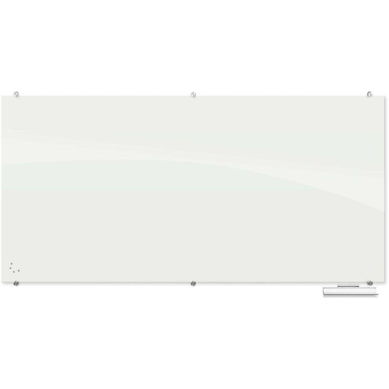 MooreCo Visionary Magnetic Wall Mounted Glass Dry Erase Board