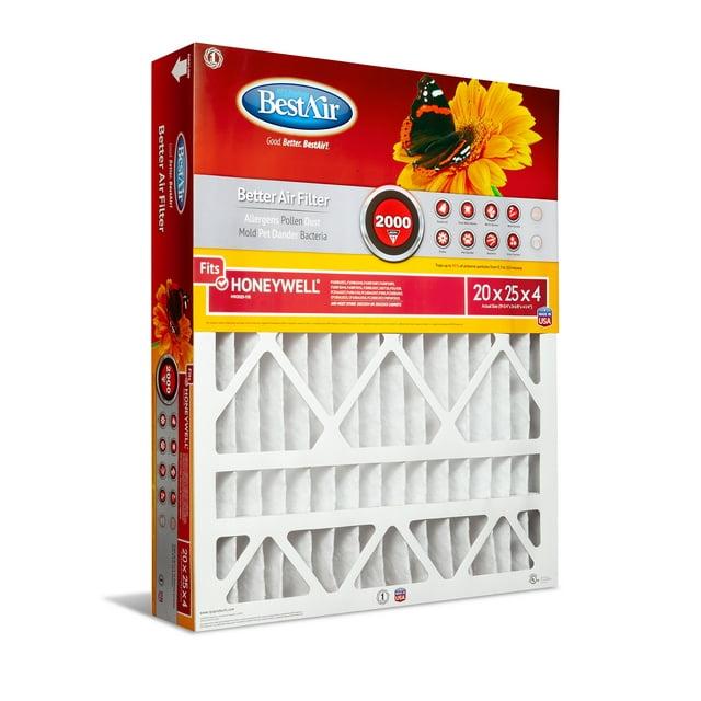 BestAir HW2025-11R Honeywell 20x25x4 Series 2000 MERV 11 Furnace Filter