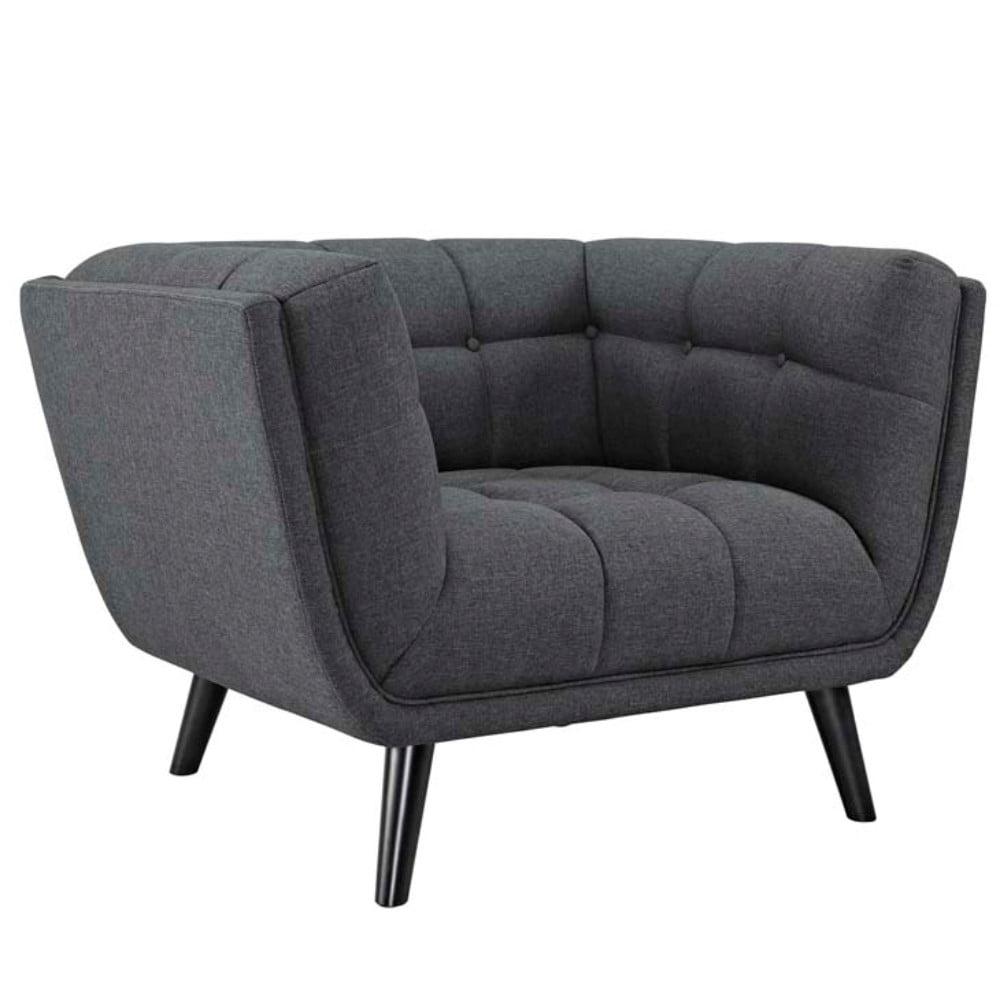 Bestow Upholstered Fabric Armchair Gray