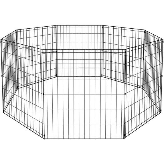 BestPet Puppy Pet Playpen 8 Panel Indoor Outdoor Metal Protable Folding Animal Exercise Dog Fence