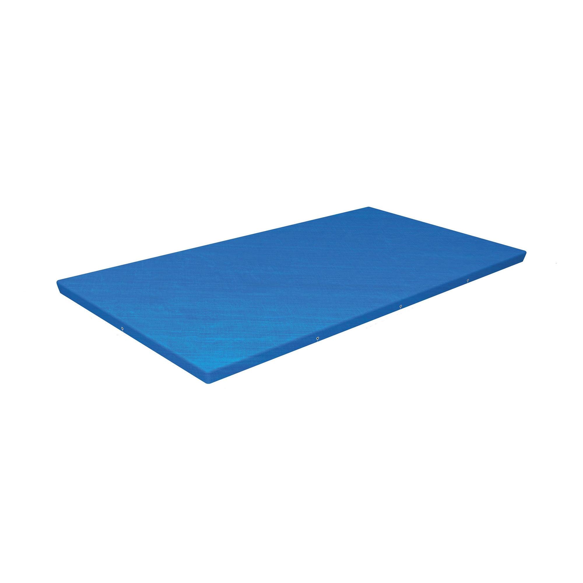 Bestway Flowclear Pro Rectangular UV Resistant Polyethylene Above Ground Swimming Pool Cover with Ropes (Pool Not Included)