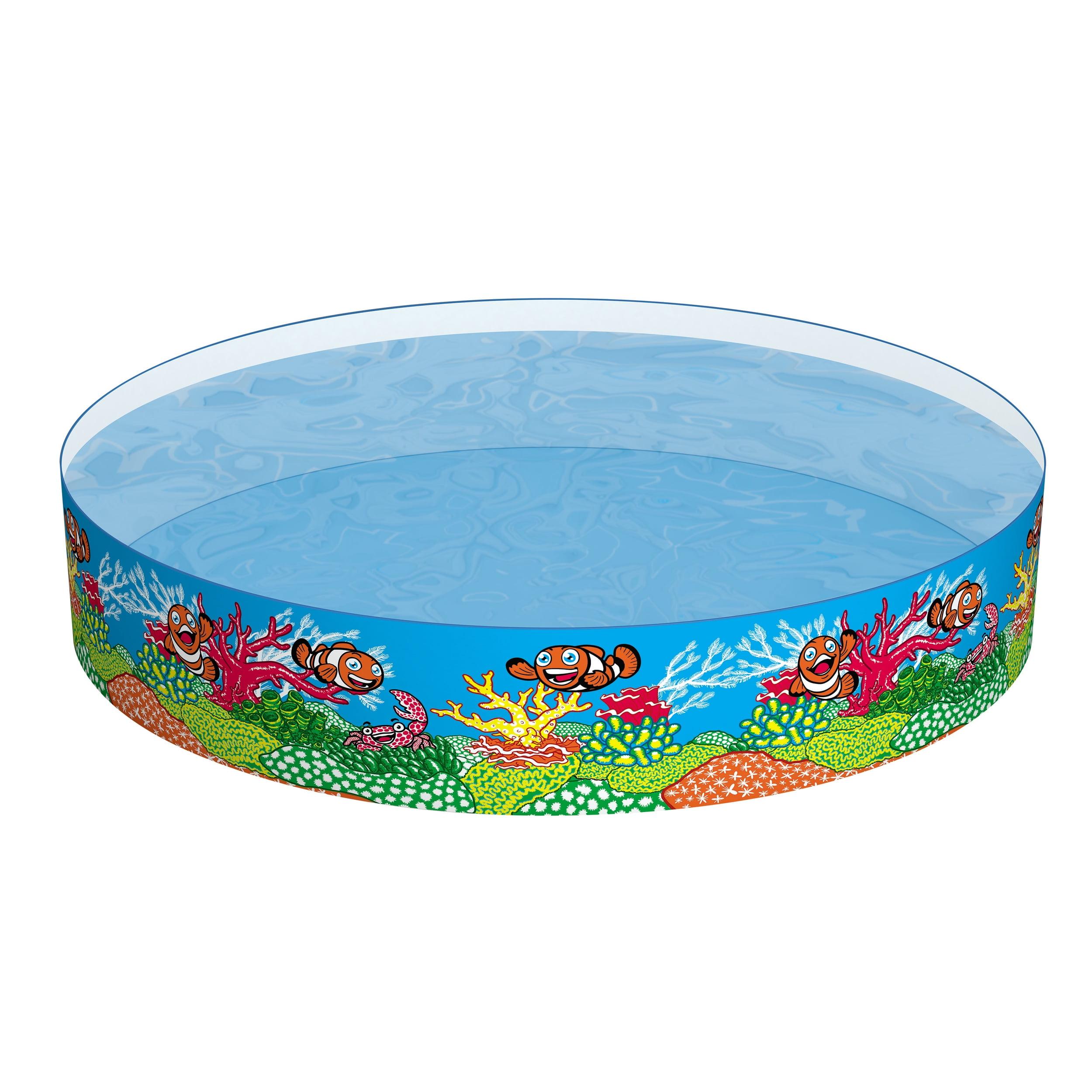 Bestway H2OGO! 6\' x 15" Odyssey Fill \'N Fun Plastic Kids Swimming Pool