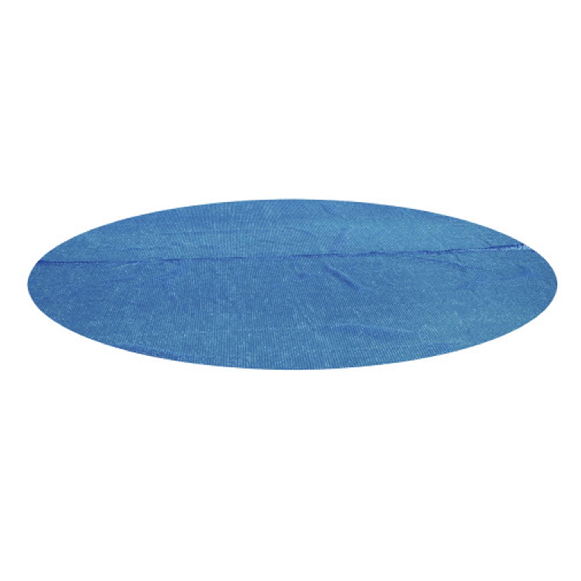 Bestway Flowclear 15 Feet Round Above Ground Solar Pool Cover Only for Pool Water Maintenance of Swimming Pools 16 Feet in Diameter, Blue