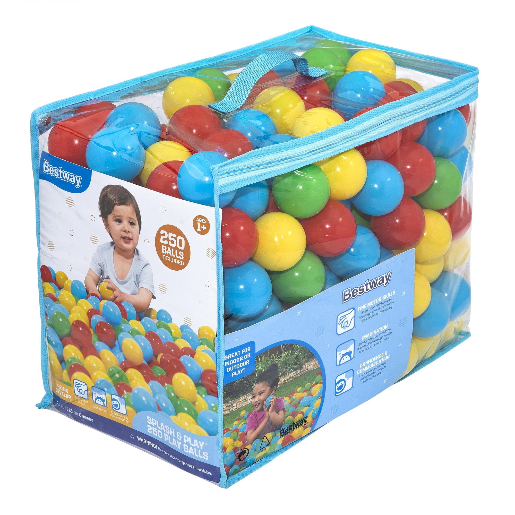 Bestway Splash & Play – 250 Bright Color Toy Balls for Pits, Pools & Games