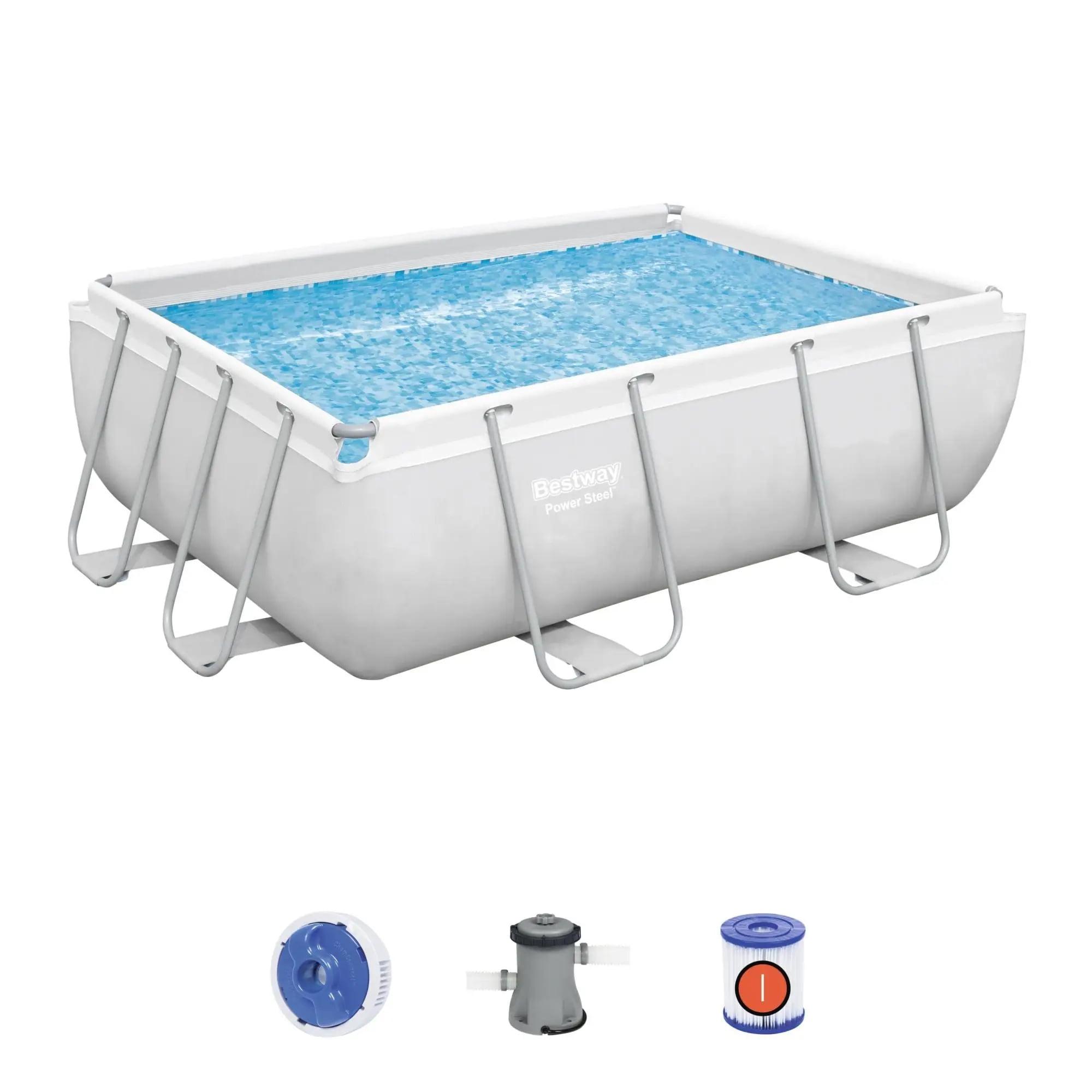 Bestway - Power Steel 9'3" x 6'5" x 33" Above Ground Pool Set