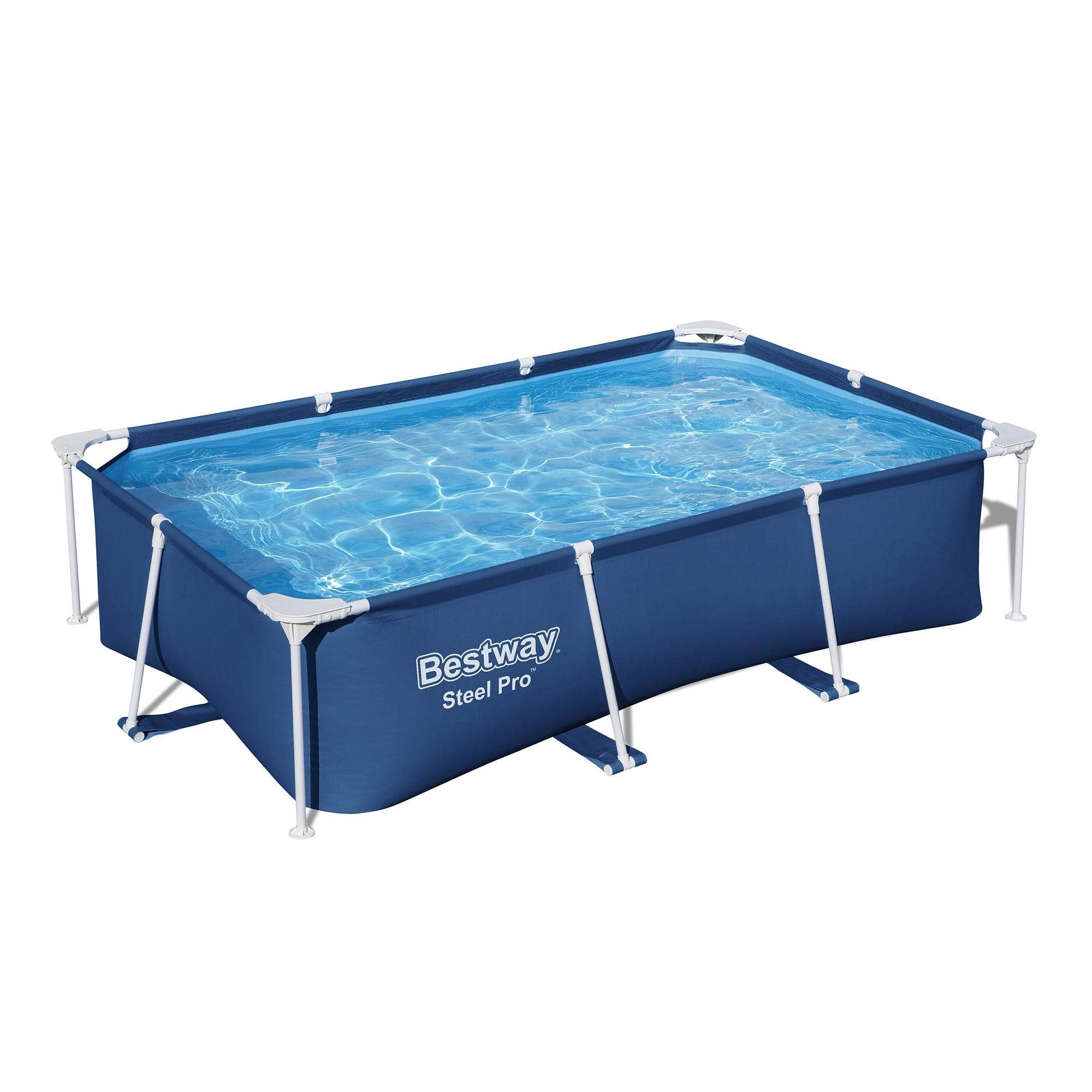 Open Box Bestway Steel Pro 8.5' x 5.6' x 24" Frame Above Ground Pool(Pool Only)