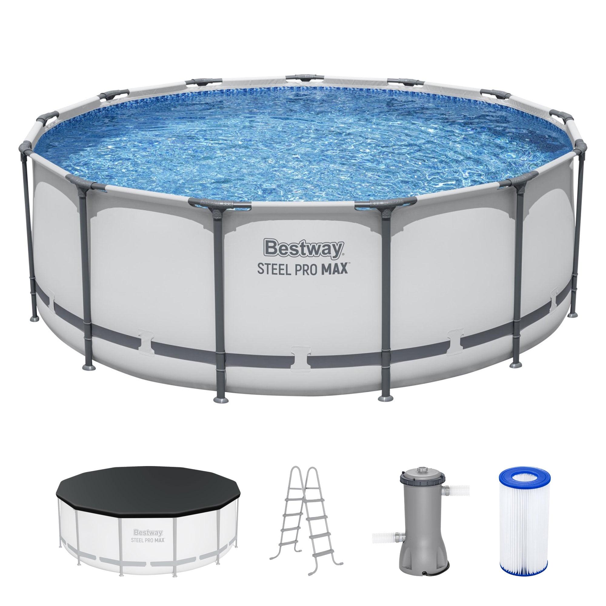 Bestway Steel Pro MAX 13' x 48" Round Above Ground Swimming Pool Set