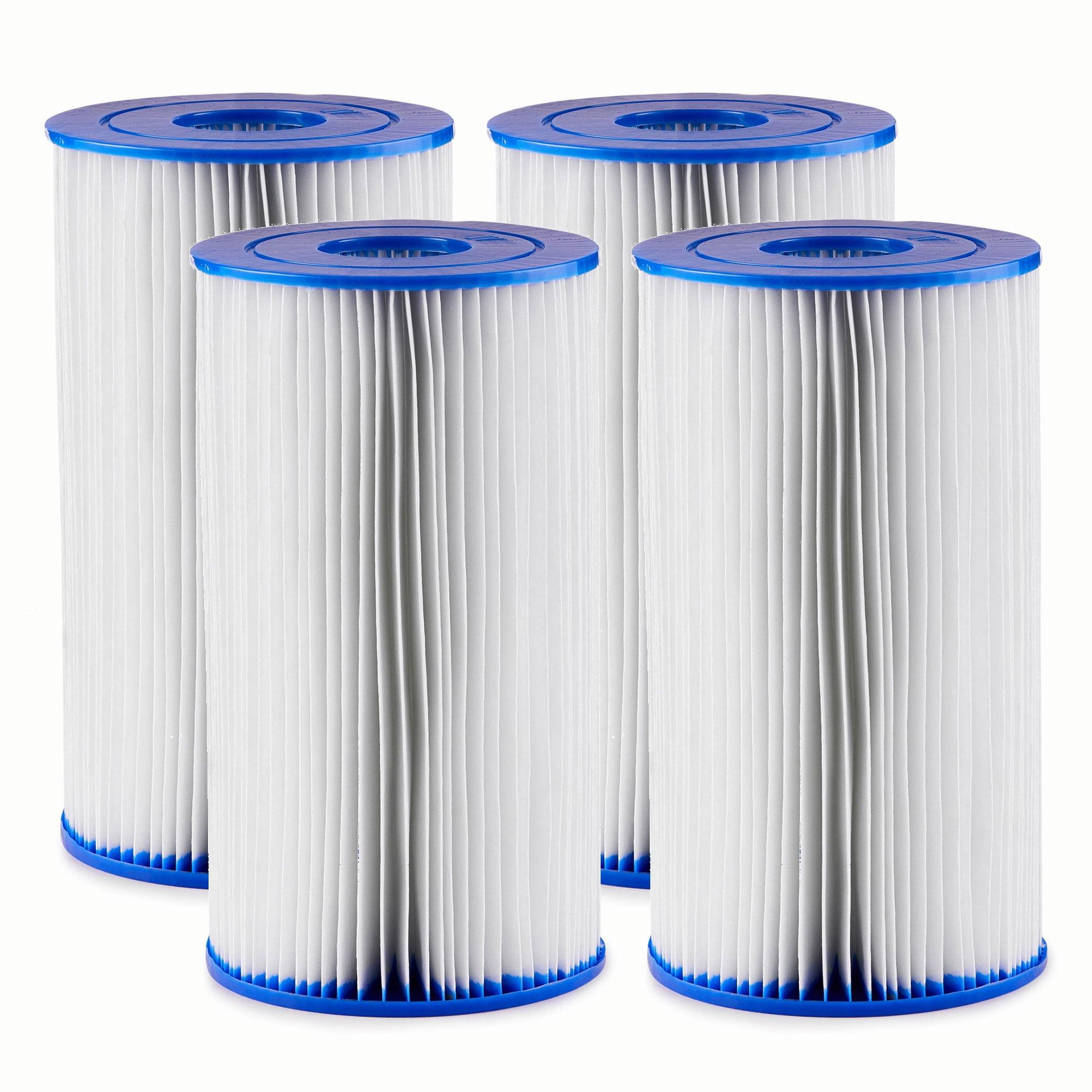 Bestway 58095E Swimming Pool Filter Pump Replacement Cartridge Type IV or Type B for 2,100 to 2,500 GPH Filter Pumps, Pack of 4