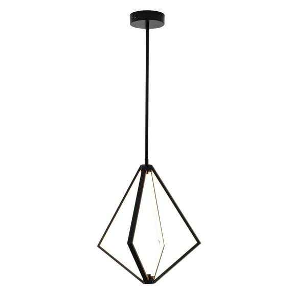 Bethel International LED Chandelier Black Metal & Silicone