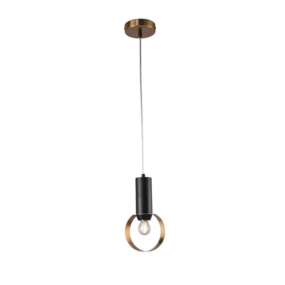 Black and Gold Modern Metal Pendant Light