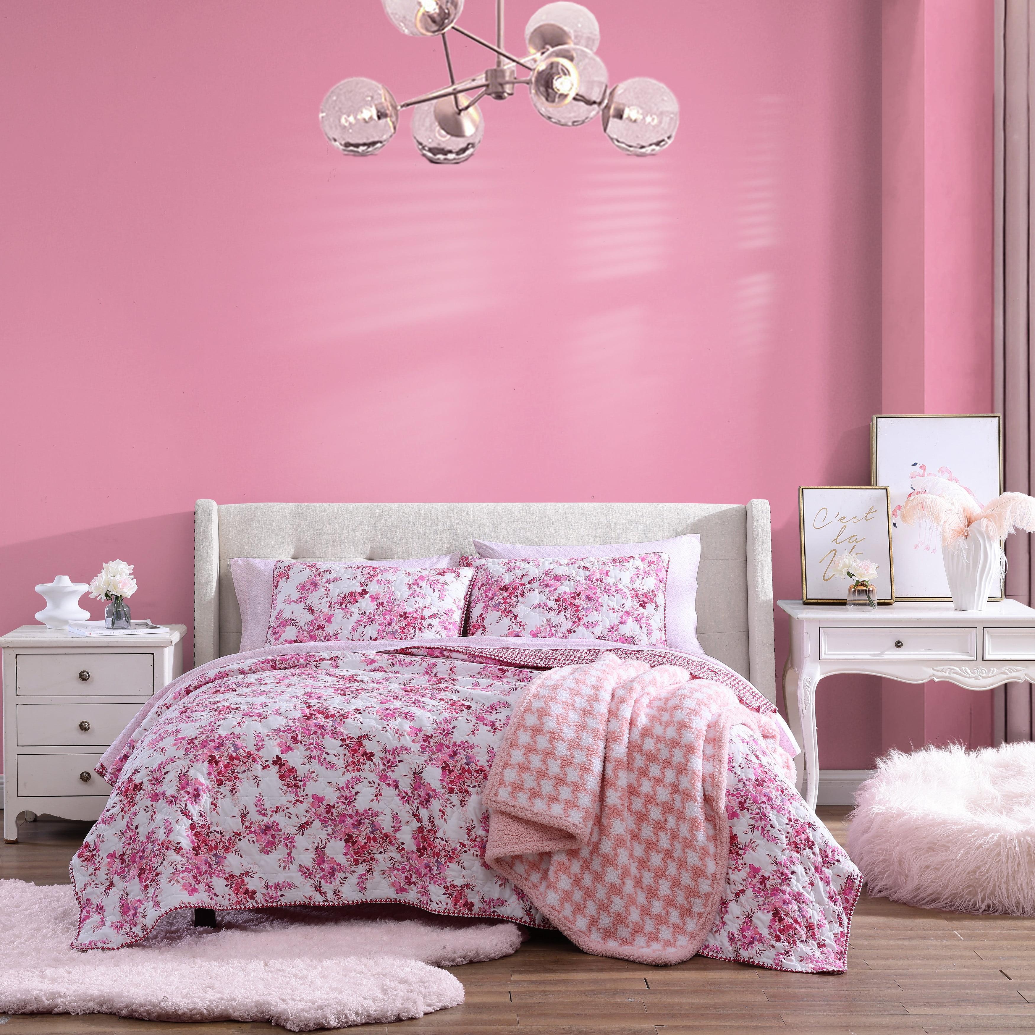 Betsey Johnson Florals Betsey Johnson Reversible Quilt Set