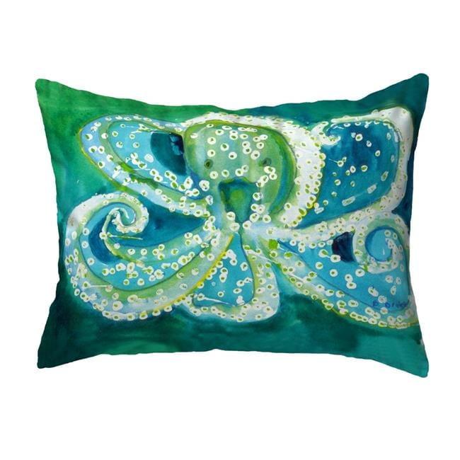 Betsy Drake Interiors Indoor/Outdoor Reversible Throw Pillow