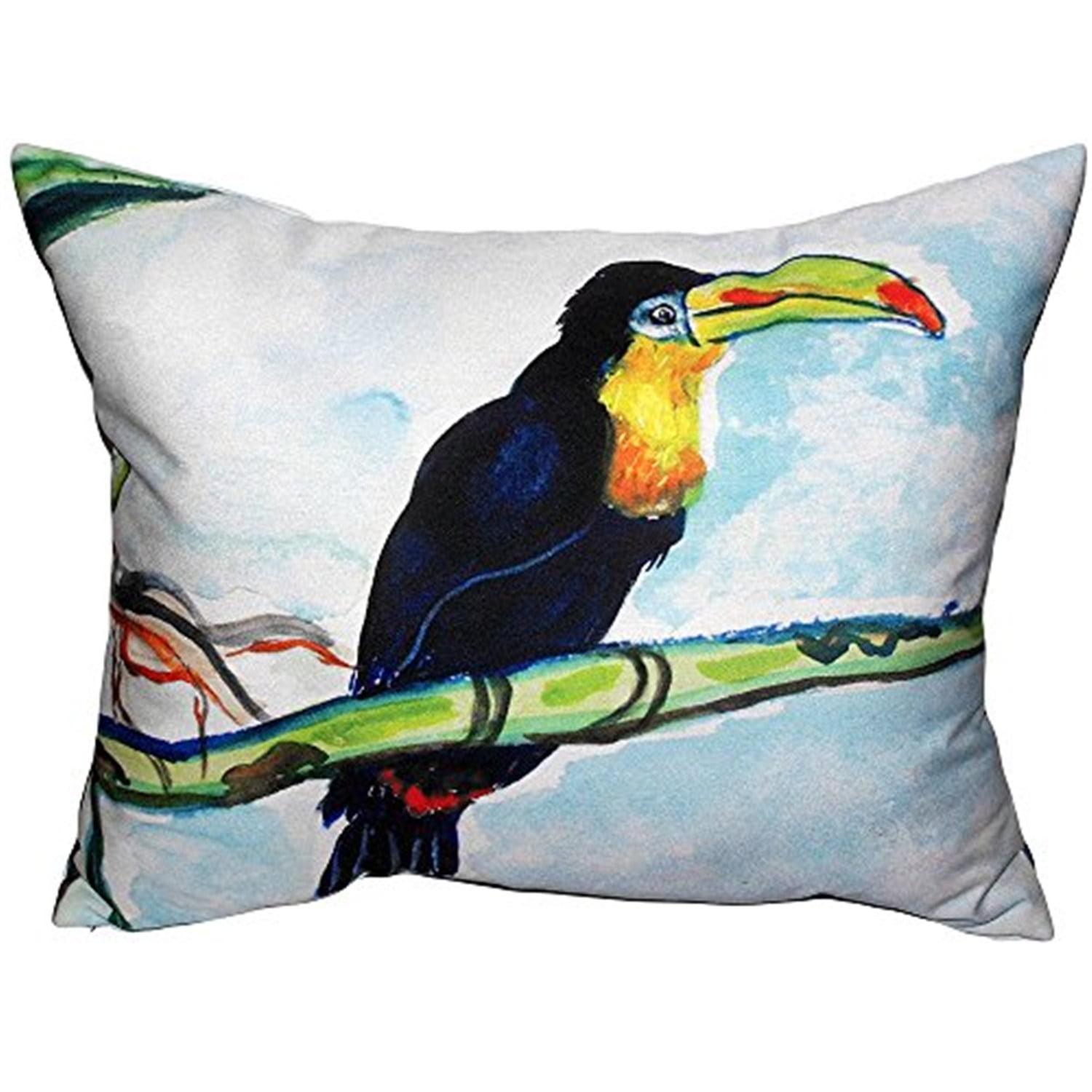 Betsy Drake Interiors Toucan Indoor/Outdoor Throw Pillow