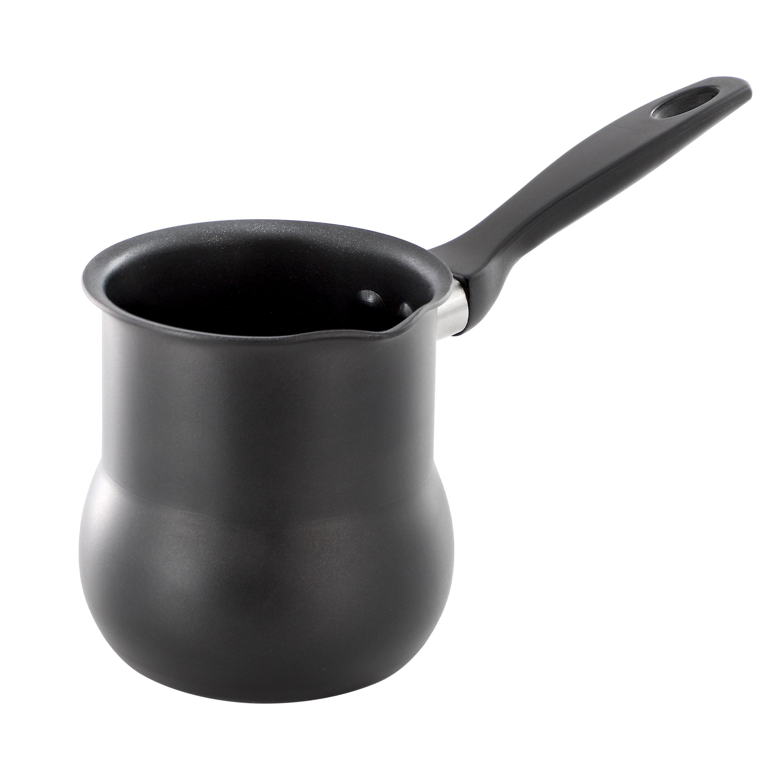 Better Chef Better Chef 0.45 Quart Aluminum Nonstick Turkish Coffee Warmer in Black with Cool Touch Handle