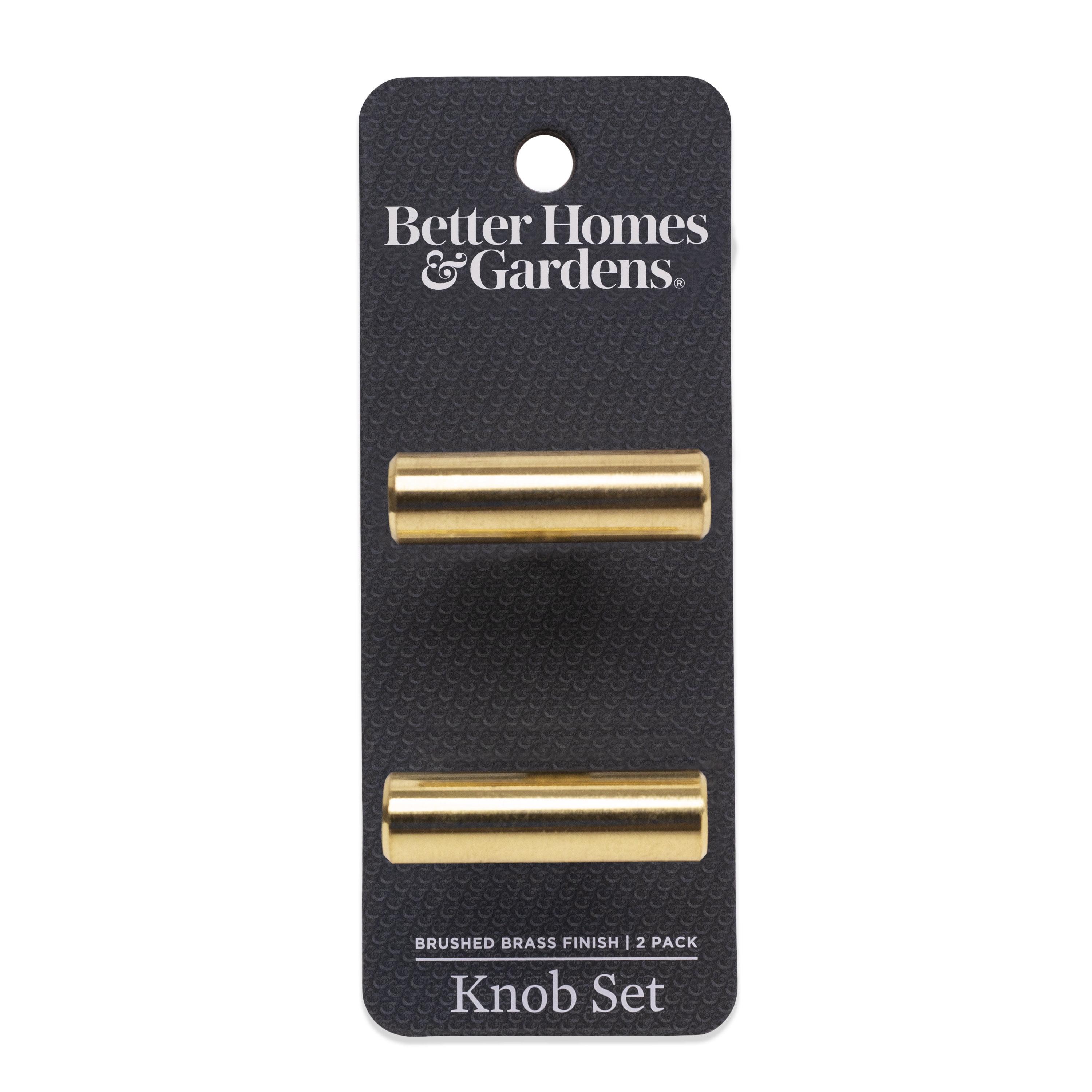 Better Homes & Gardens 1-9/16" (40mm) Bar Knob, Brushed Brass, 2 Pack