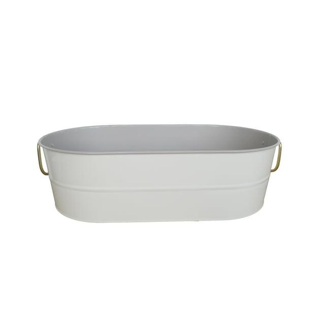 Better Homes & Gardens -  2-Tone Galvanized Oval Tub - Grey