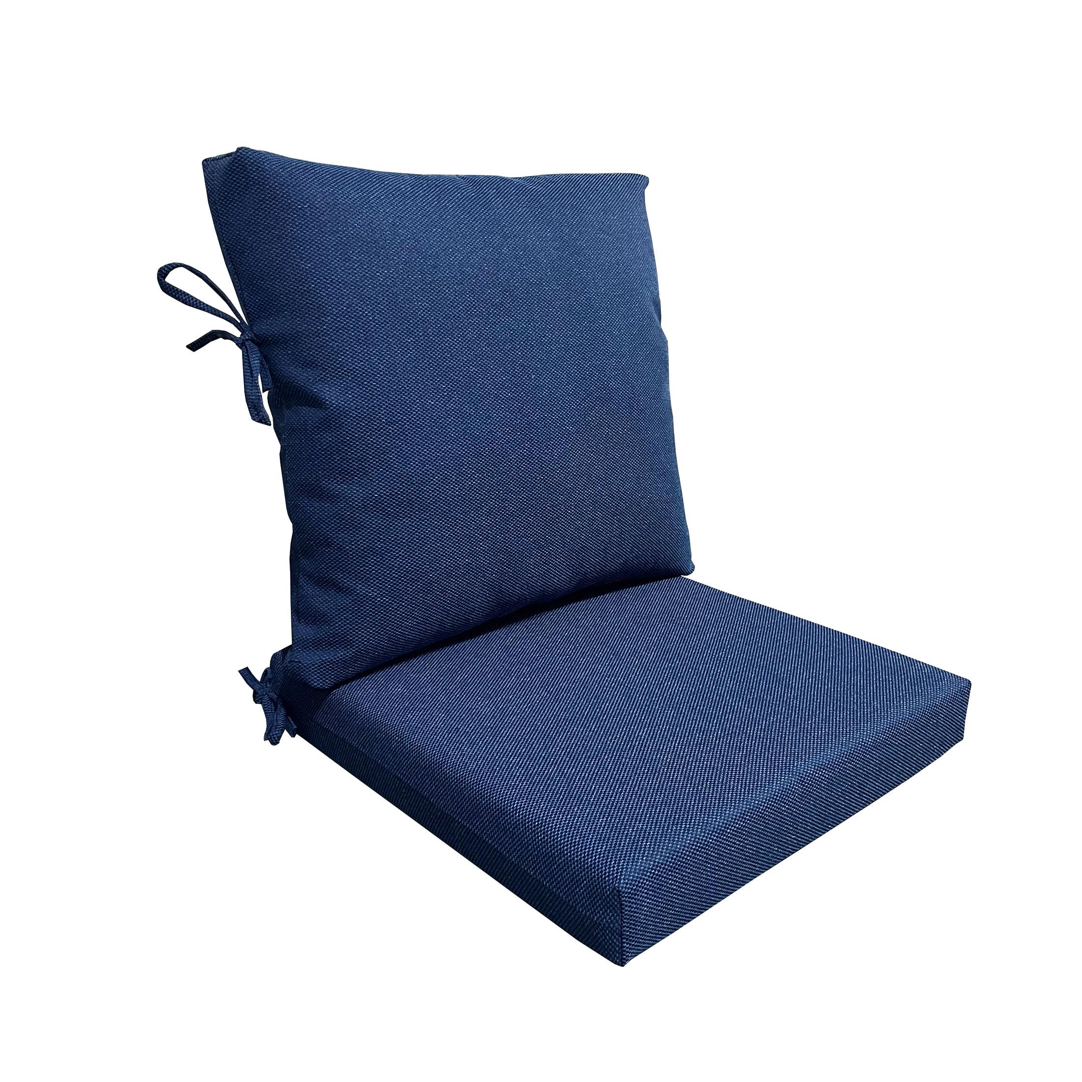 Better Homes & Gardens 20" x 20" Premium Navy Outdoor Dining Chair Cushion