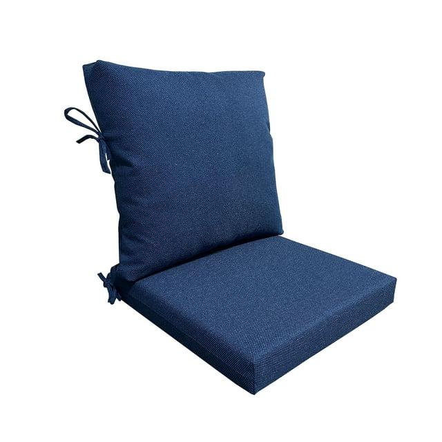 Better Homes & Gardens 20" x 20" Premium Navy Outdoor Dining Chair Cushion