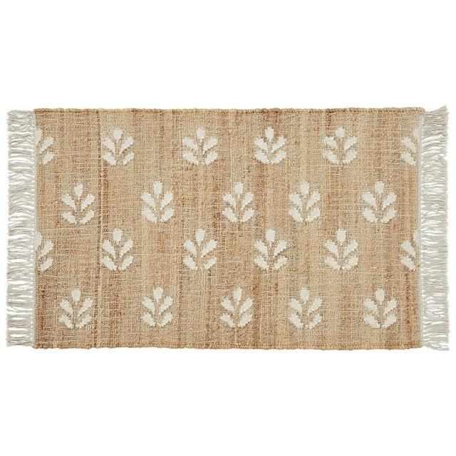 Better Homes & Gardens Floral Jute 2' x 3' Accent Rug by Dave & Jenny Marrs