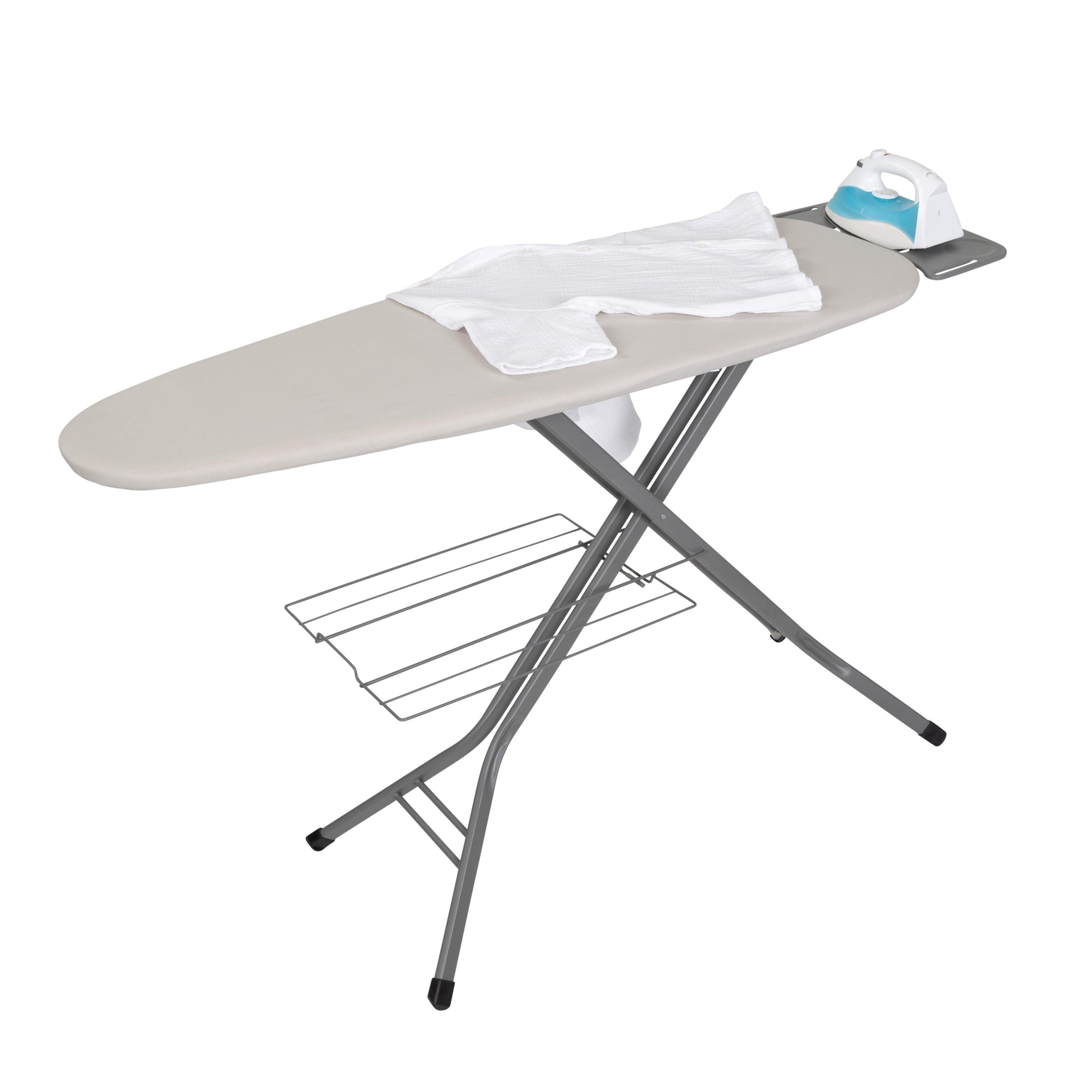 Gray Wide Top Freestanding Ironing Board with Steel Frame