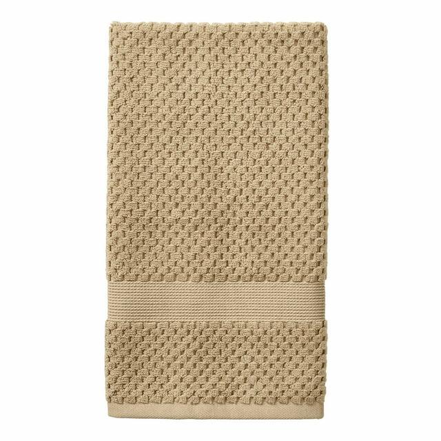 Better Homes & Gardens Signature Soft Popcorn Texture Hand Towel, Almond Biscuit