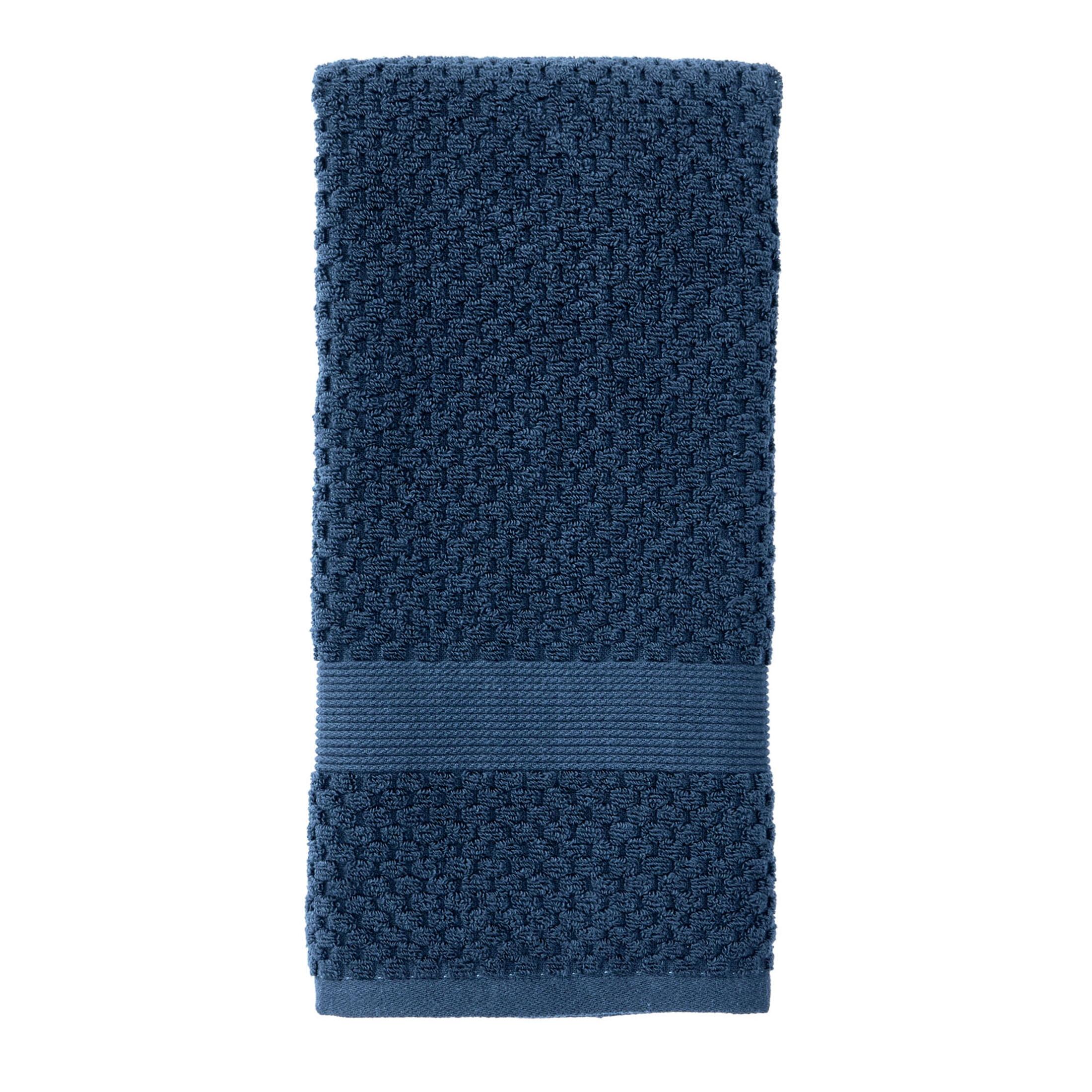 Better Homes & Gardens Signature Soft Popcorn Texture Hand Towel, Blue Admiral