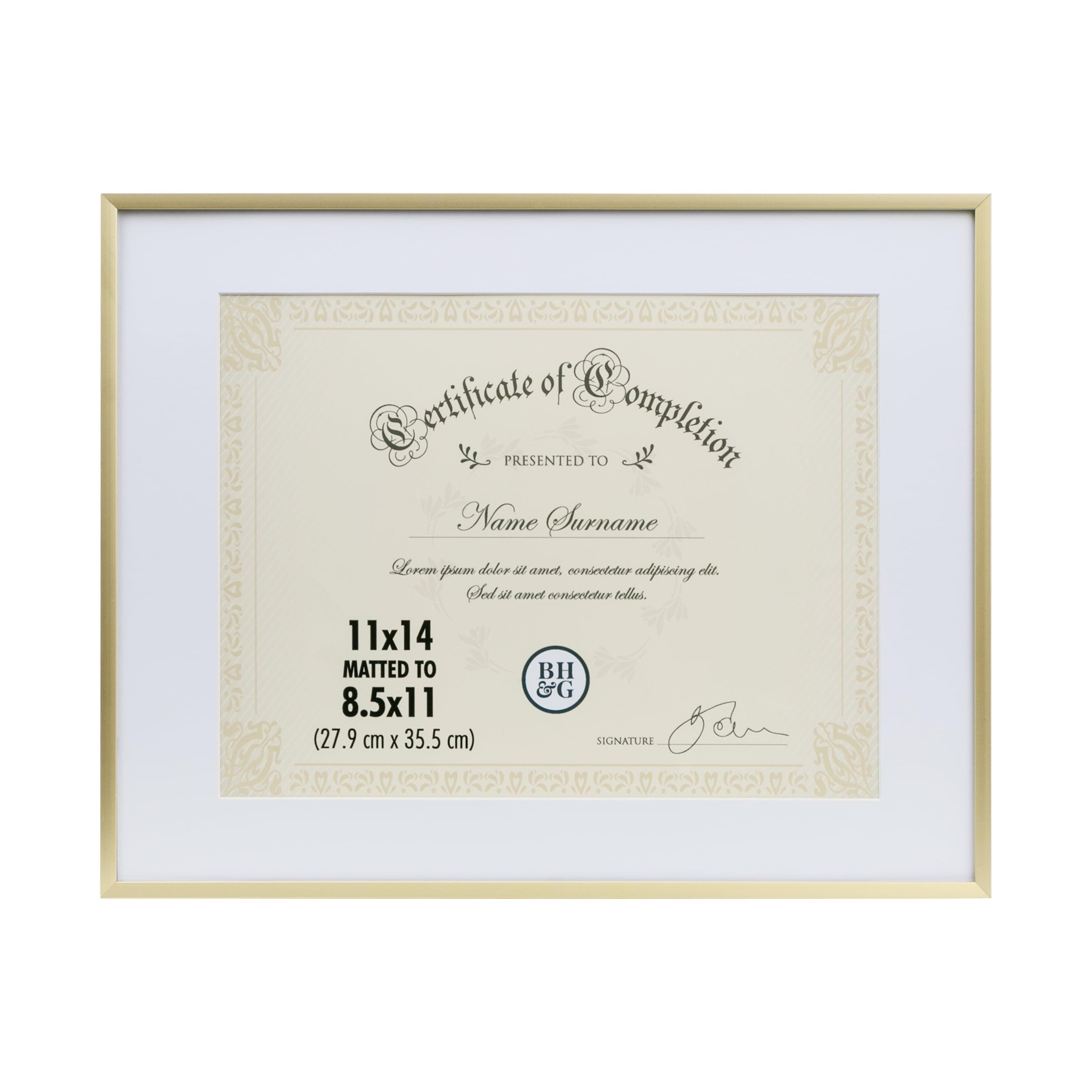 Better Homes and Gardens Thin Gold Document Frame
