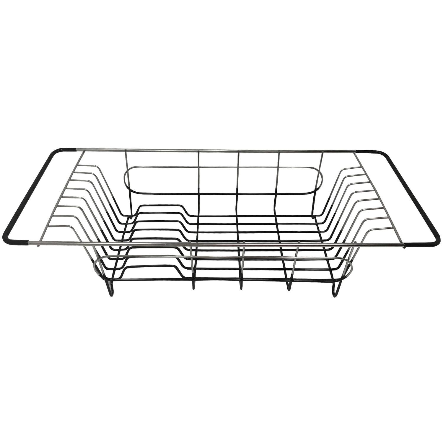 Better Houseware Stainless Steel Over-the-Sink Dish Drainer in Silver