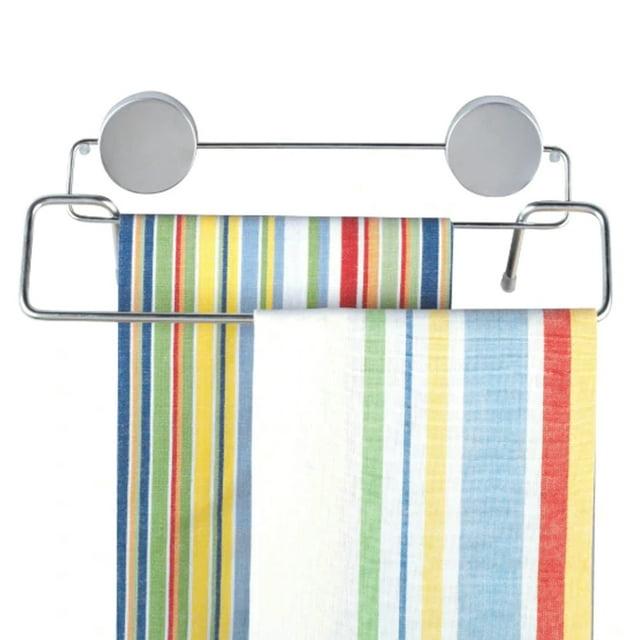 Better Houseware Stainless Steel Magnetic Towel Bar in Silver