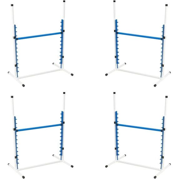 Better Sporting Dogs 4 Pack Adjustable Dog Agility Bar Jumps w/Cup Strips | Competition-Style Jump Cups for Height Class & Safe Displacement
