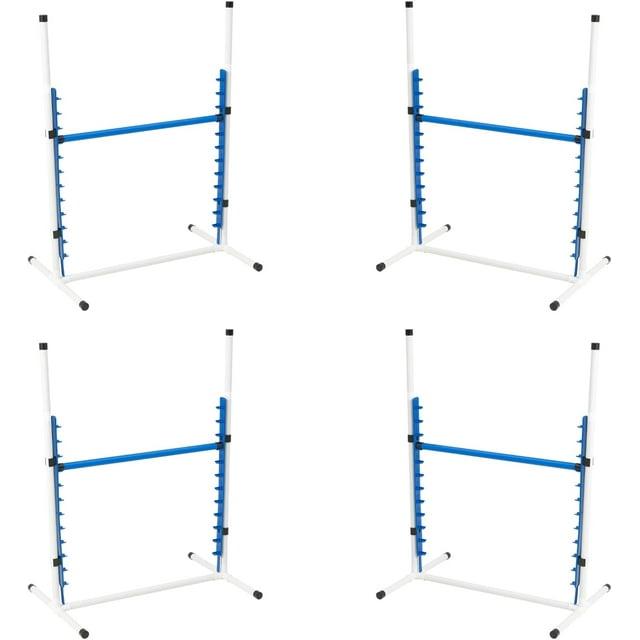 Better Sporting Dogs 4 Pack Adjustable Dog Agility Bar Jumps w/Cup Strips | Competition-Style Jump Cups for Height Class & Safe Displacement