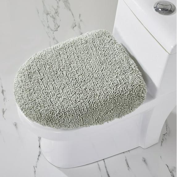 Ebern Designs Malderen 100% Cotton Tufted Machine Washable 18 x 20 Toilet Seat Lid Cover