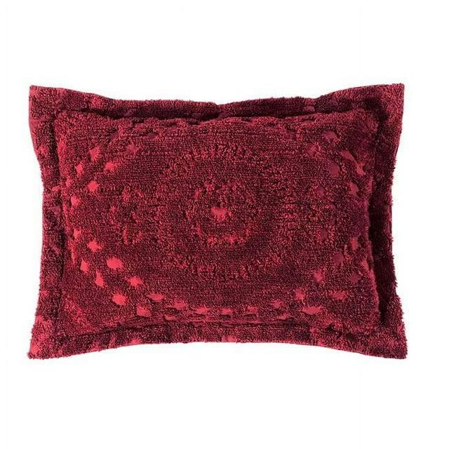 Better Trends Rio 100% Cotton Tufted Pillow Sham with Medallion Pattern Machine Washable Pillow Cover for All Season