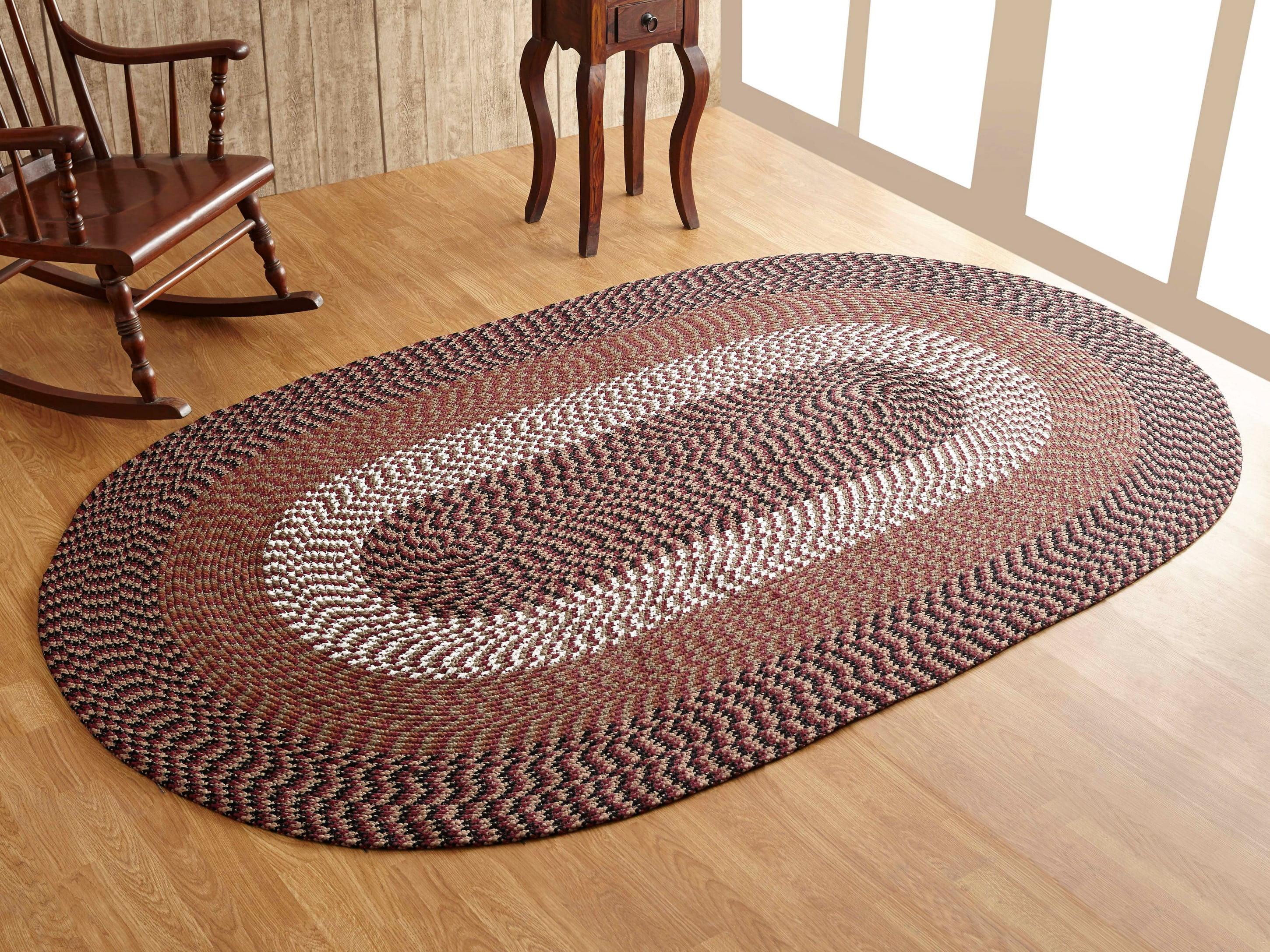 Alpine Collection 100% Polypropylene Reversible Indoor Area Oval Utility Rug - Better Trends