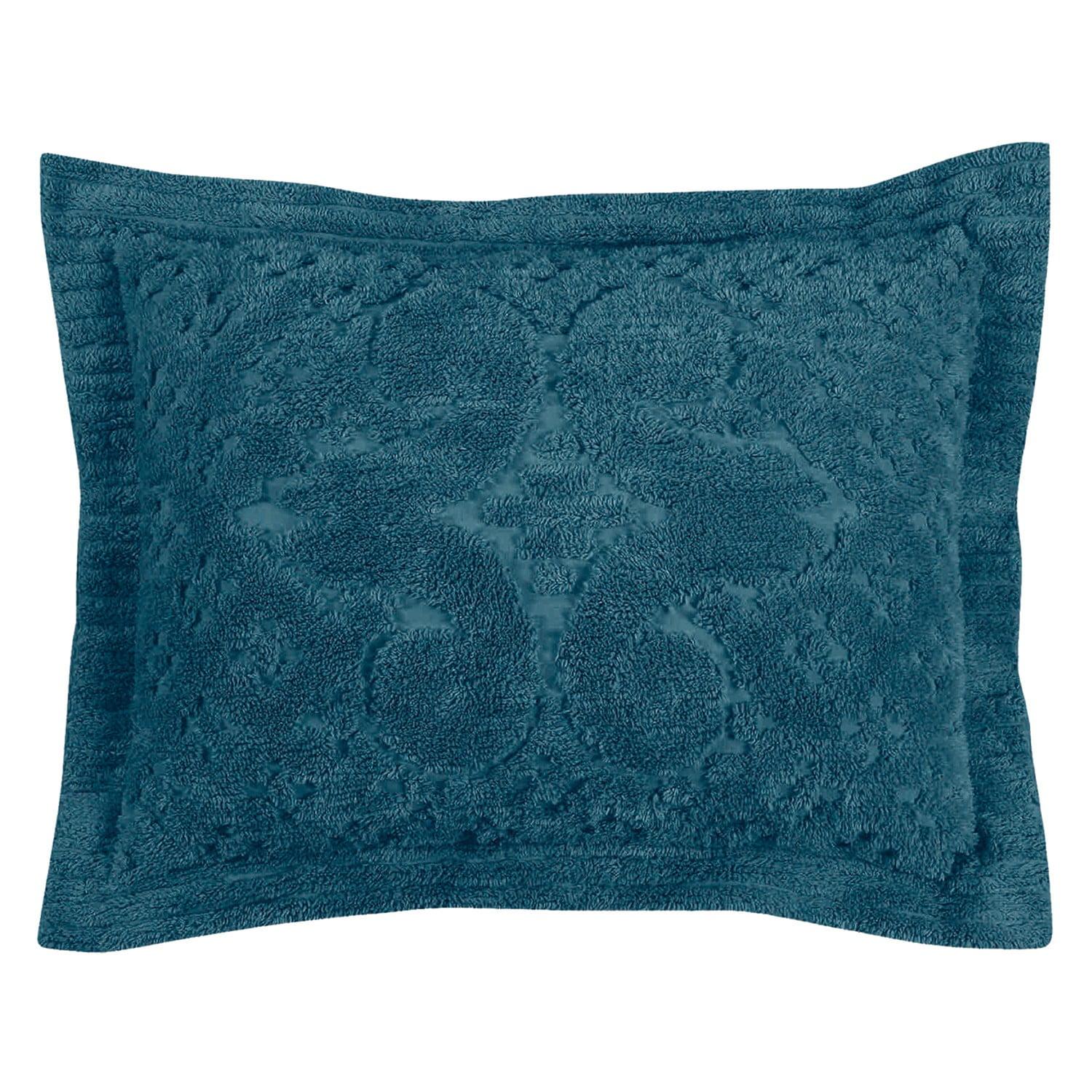 Ashton Collection 100% Cotton Tufted Unique Luxurious Medallion Design Pillow Shams - Better Trends