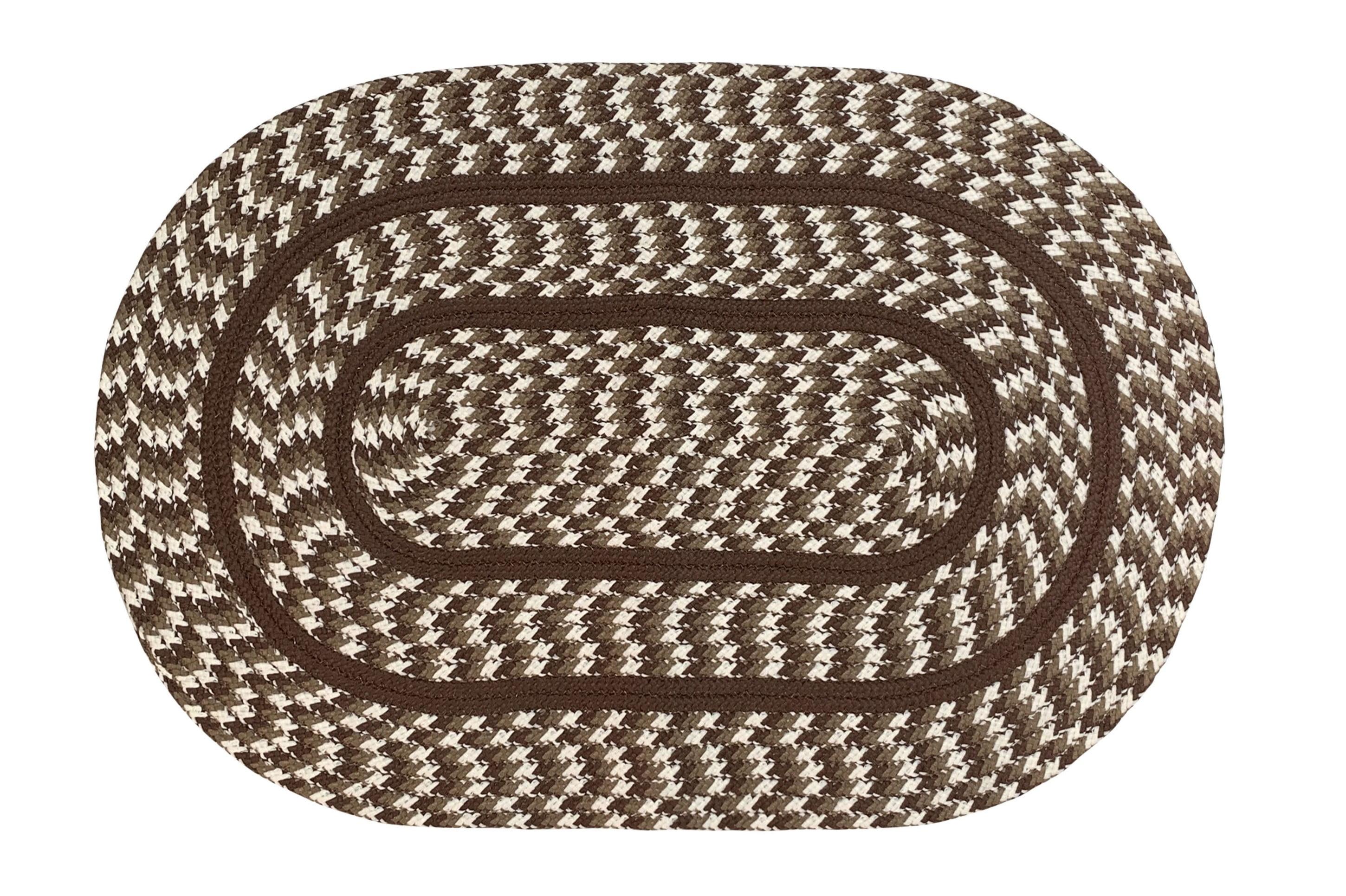 Better Trends Cottage 100% Polypropylene 24" x 40" Braided Rug - Brown & Ivory