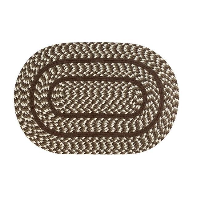 Better Trends Cottage 100% Polypropylene 24" x 40" Braided Rug - Brown & Ivory