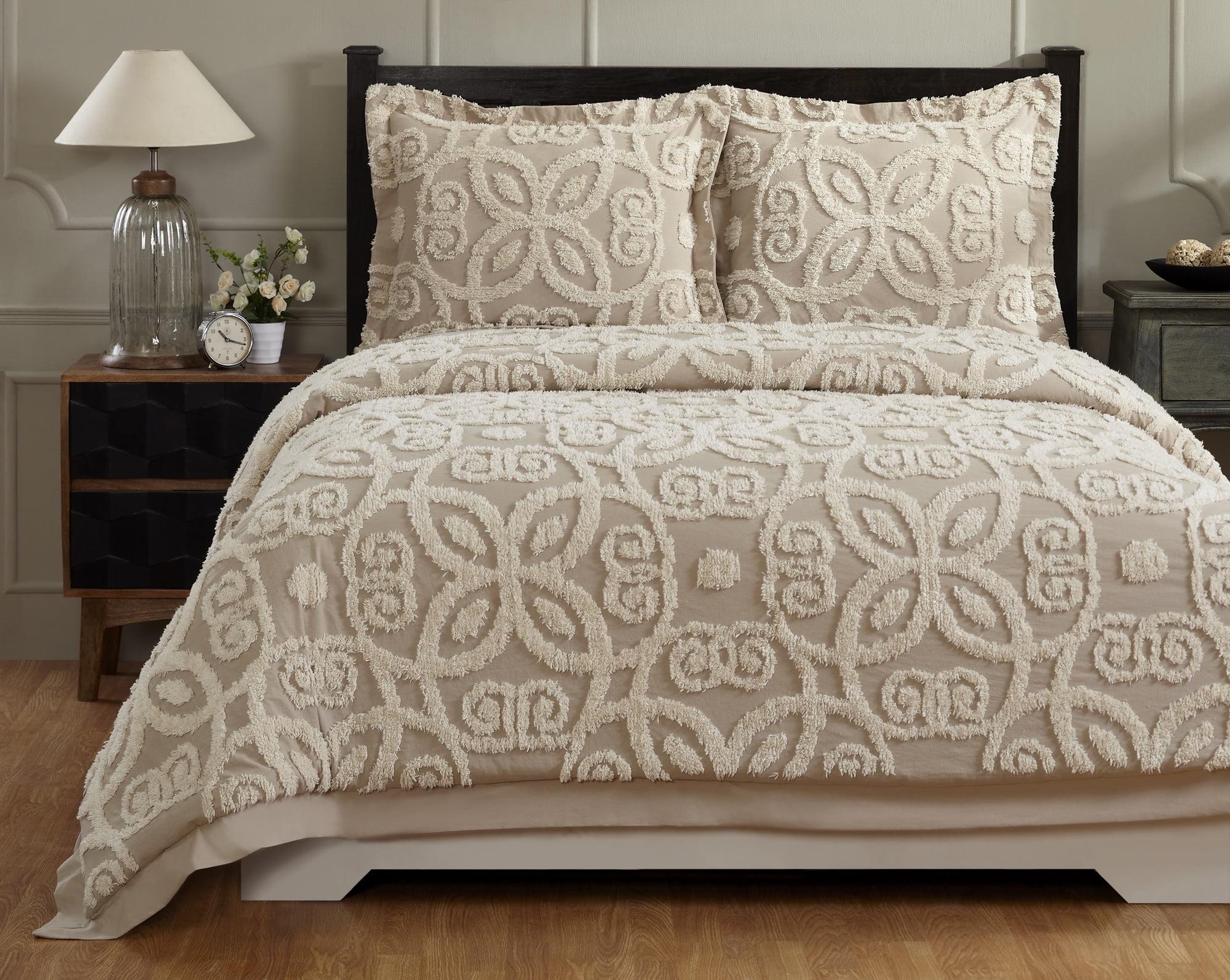 Better Trends 100% Cotton Floral Pattern Machine Washable Comforter Sets with Sham