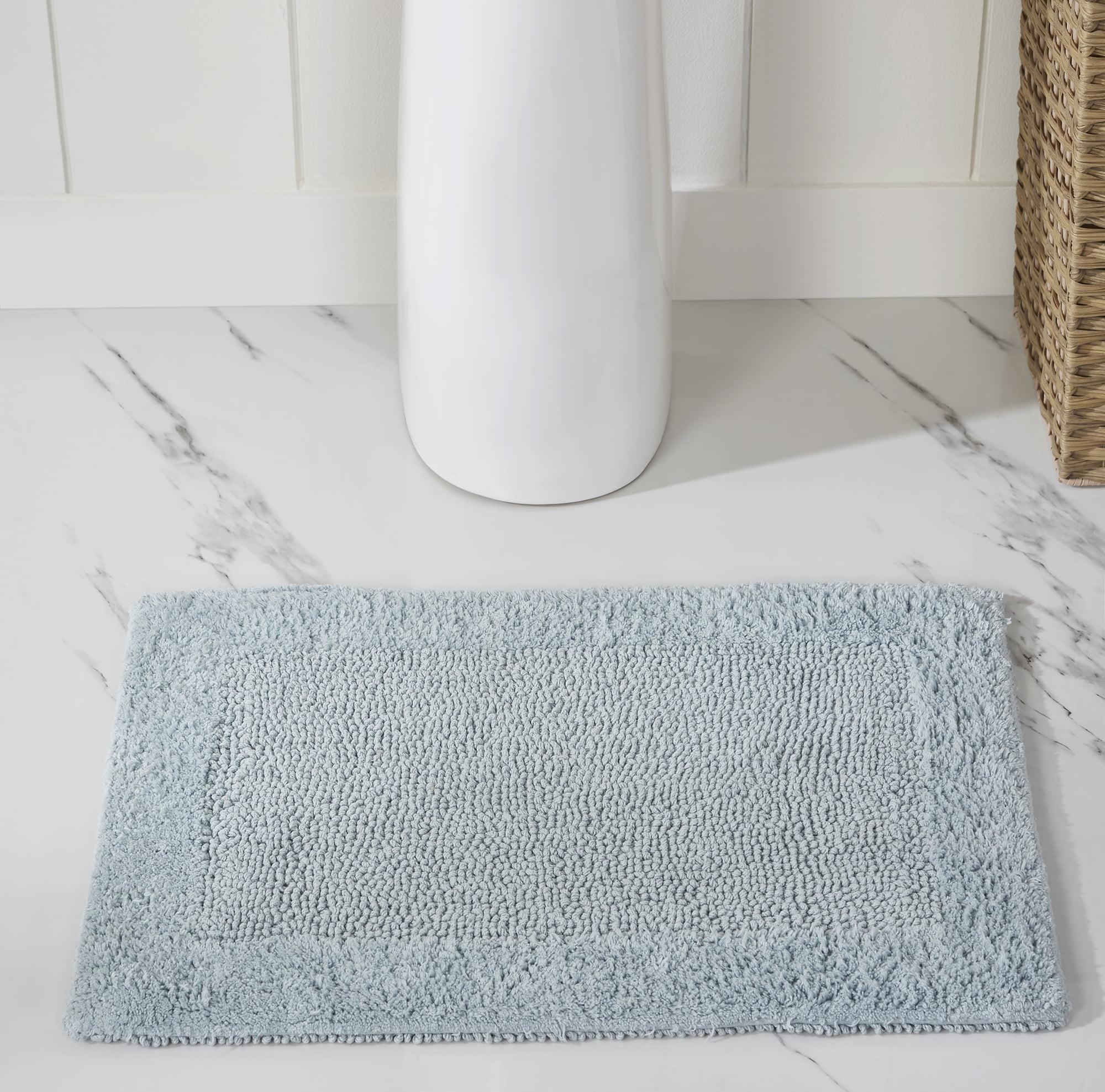 Moriceau Collection 100% Cotton Reversible Tufted Machine Washable 2 Piece Bathroom Rug Set