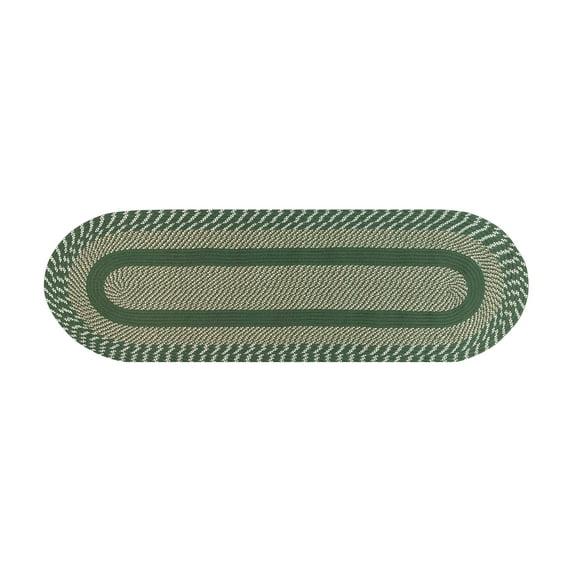 Better Trends Braided Runner Rug, 2' x 6' (24" x 72"), Reversible Indoor Hallway or Kitchen Rug, 100% Polypropylene, Newport Collection – Sage