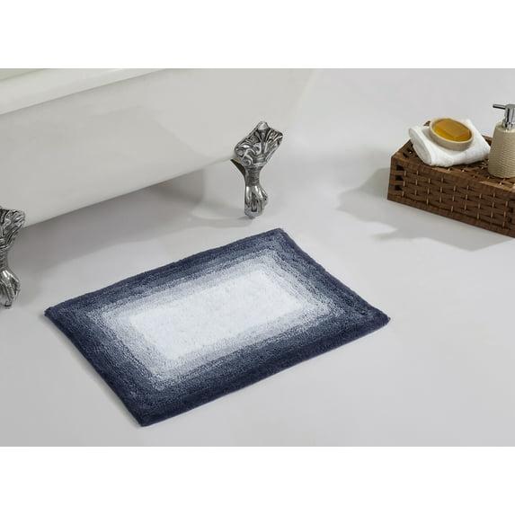 Better Trends Torrent 100% Cotton Tufted Non- Slip Backing Bath Rug 24" x 40" Rectangle - Gray