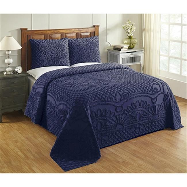 Better Trends Trevor Bedspreads 100% Cotton Chenille - Traditional Medallion Bedding Set, Luxurious All Season Comfort, Machine Washable Trevor Collection Bedspread Set