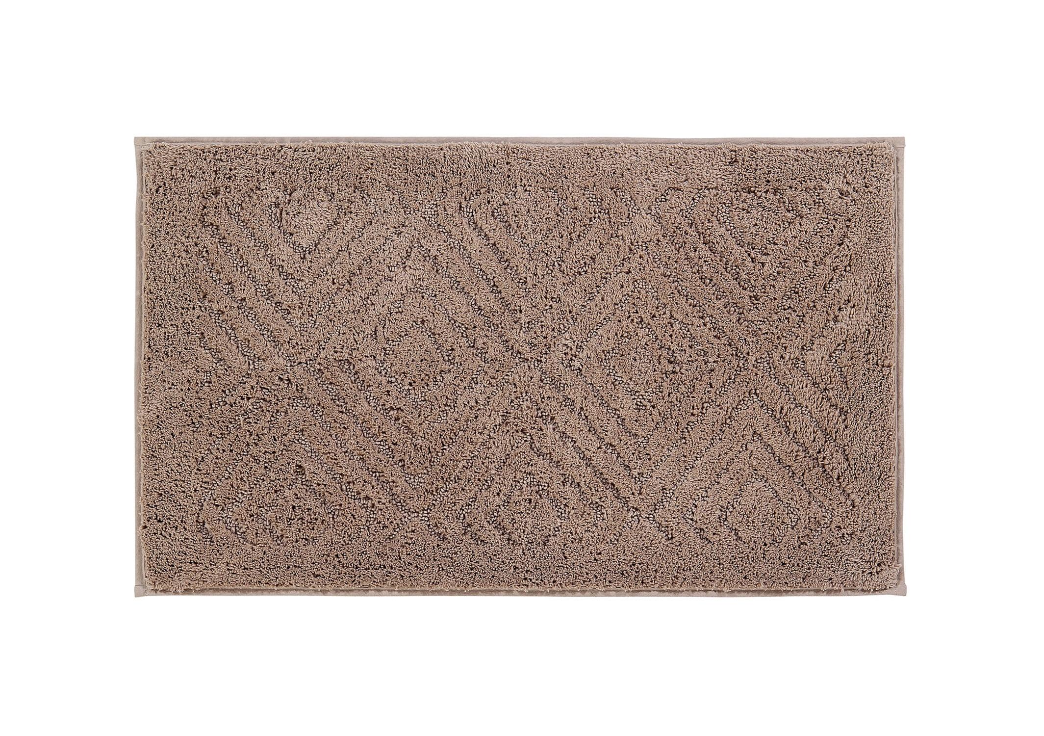 Trier Collection 100 % Cotton Diamond Pattern Tufted Bath Rug - Better Trends