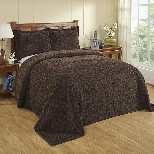 Better Trends Rio 100% Premium Cotton Tufted Bedspread Set, Soft & Luxurious Feel, Perfect for Gifting, All Seasons Machine Washable Medallion Bedding Set