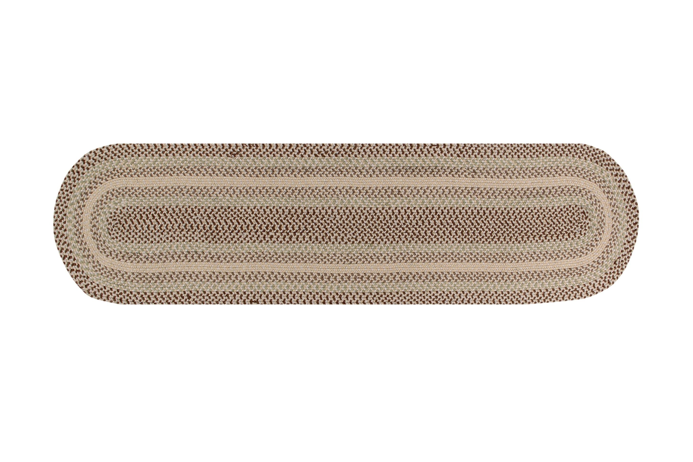 Better Trends Woodbridge Runner Collection 100% Wool Braided Rug, Reversible Flat Indoor Utility Area Rug, 2'x9' Runner - Ivory