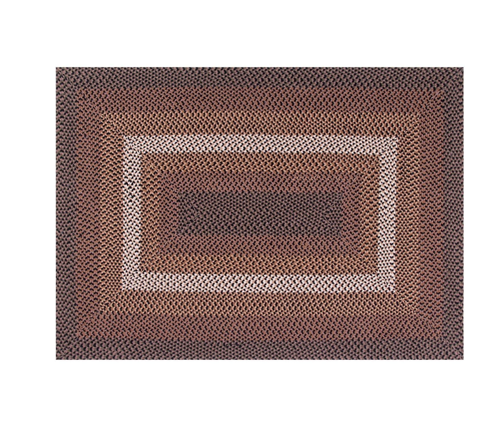 Better Trends Woodbridge Rectangular 27" x 45" Braided Rug - Black