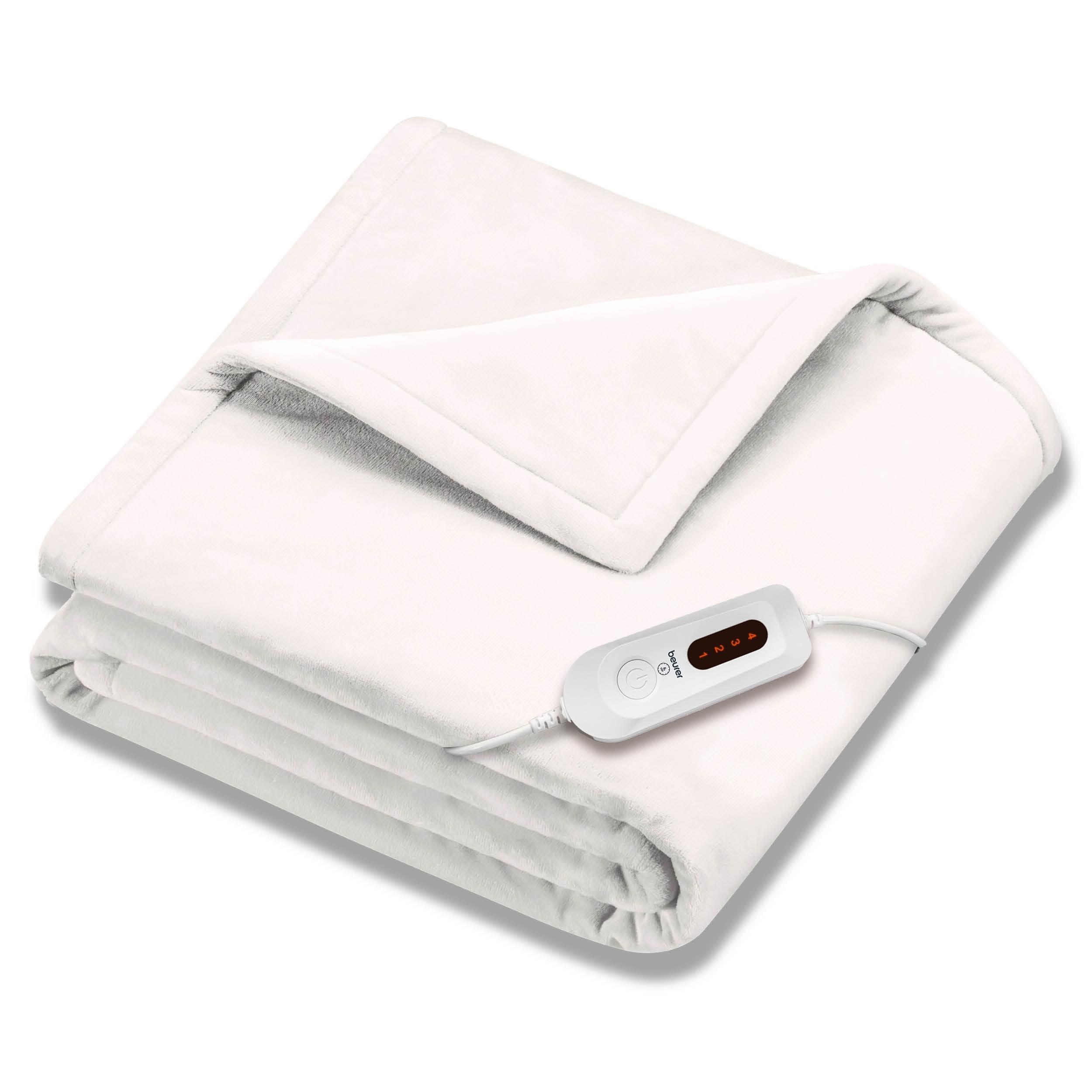 Super-Cozy White Electric Heated Blanket, 50 x 60 Inches